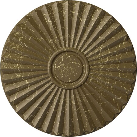 Shakuras Ceiling Medallion (For Canopies up to 5"), 19 3/4"OD x 1 3/8"P, Mississippi Mud Crackle